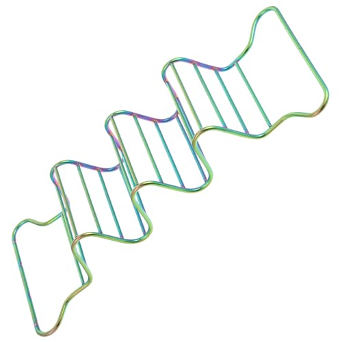 MUCKLILY Stainless Steel Taco Rack Multi-shell Holder Tray Colorful for Kitchen Outdoor Parties