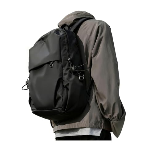 Image of Small Black Sling Crossbody Backpack Shoulder Bag for Men Women