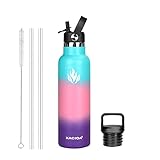 【Sie erhalten】- XACIOA Wasserflasche, Strohdeckel und Griffdeckel, 2 x Stroh, 1 x Strohbürste, 1 x Verpackungsbox. Wenn es ein Problem gibt, kontaktieren Sie uns einfach, wir kümmern uns darum sofort damit.