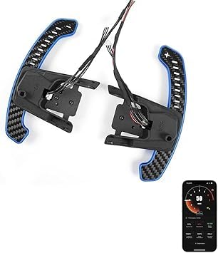 YETFDGH Car Steering Wheel Shift Paddles for VW Golf 7 MK7 / MK7.5 / GTI Golf R/Scirocco,Alloy Shift Paddle Extension Car Accessories Replacement,A