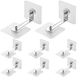 8 Paare Wandbefestigung Ohne Bohren Klebewinkel, Kippsicherung Schrank, Kippsicherung Möbel-Wandanker, Möbel Kippsicherung Set, Kippschutz Möbel Wandanker, Anti Kipp Möbelgurte Wandbefestigung