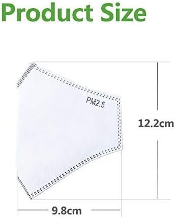 Inscape Data NEW 3D Cutting Five layers Activated Carbon Filter Replaceable Anti Haze Filter Paper larger protection area(SHIP FROM USA) (100pcs)