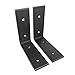 2 Pack - 4"L x 4"H Angle Shelf Bracket, Iron Shelf Brackets, Metal Shelf Bracket, Industrial Shelf Bracket, Modern Shelf Bracket, Shelving