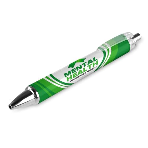 Stylo gel noir pointe fine 0,5 mm MentalAwareness rétractable x2