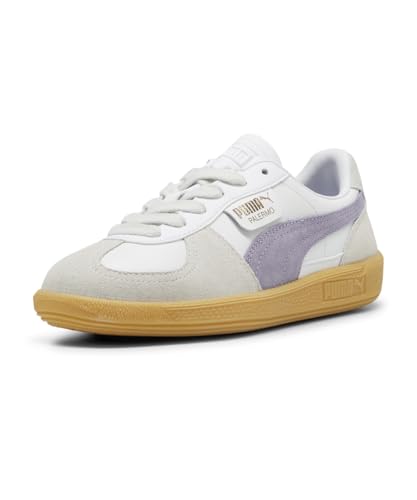 Image of Puma Unisex Adults' Palermo LTH 396464 Sneakers, 24 Fall Winter Color Puma White /Pale Plum /Gum (15), 28.0 cm