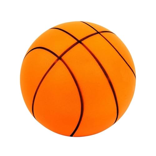 AruMinna Ballon de basket-ball silencieux, mousse souple haute densité silencieuse, ballon d'entraînement rebondissant, ballon de basket-ball d'intérieur silencieux avec prise en main facile, balle de
