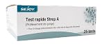 SEJOY Test Rapide Strep A – Détection Professionnelle de l’Angine Streptococcique – Coffret de 25 Tests avec Abaisse‑Langue Inclus – Résultats Fiables en Quelques Minutes, Usage Médical Spécialisé