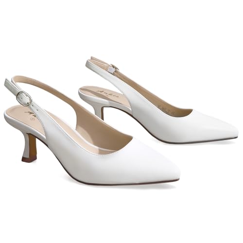 Ankis Women's Slingback Kitten Heels