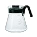 Hario V60 Glass Coffee Server, 1000ml, Black