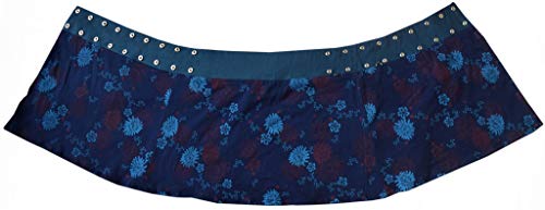 Gheri Floral Short Popper Removable Pocket Reversible Cotton Skirt2