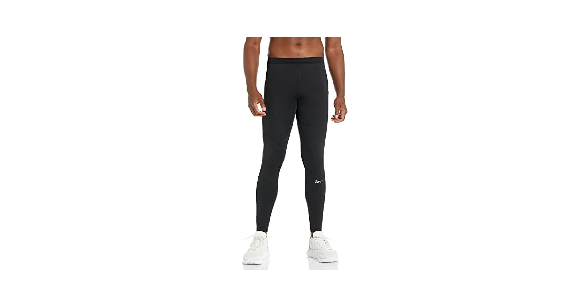 Amazon.com : Reebok Men's Running Tights, Black/Small Logo