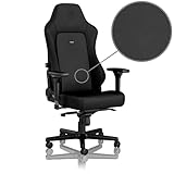 noblechairs Hero Silla de Gaming - Silla de Oficina (Edición Negra, Cuero Sintético PU)