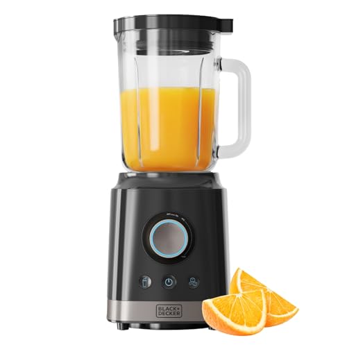 BLACK+DECKER - Batidora BXJB2000E 2000W | Jarra de Vidrio 1,8L | Cuchillas de Acero Inoxidable | Función Turbo | Smoothie | Hielo Picado | Sistema de Seguridad | Patas Antideslizantes | Pico Vertedor BLACK+DECKER - Batidora BXJB2000E 2000W | Jarra de Vidrio 1,8L | Cuchillas de Acero Inoxidable | Función Turbo | Smoothie | Hielo Picado | Sistema de Seguridad | Patas Antideslizantes | Pico Vertedor