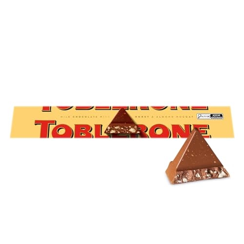 TOBLERONE Chocolate Ao Leite Nougat De Mel E Amêndoas Toblerone Caixa 100G - Importado TOBLERONE Chocolate Ao Leite Nougat De Mel E Amêndoas Toblerone Caixa 100G - Importado