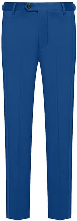 Men's Dress Pants with Satin Band Striped Side Casual Business Suit Pants