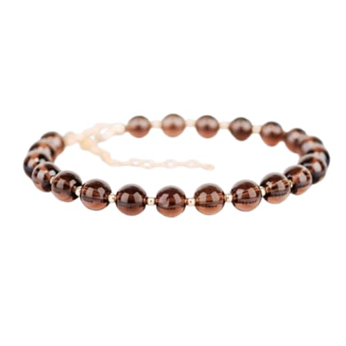 Bracelet en quartz fumé LKBEADS accessoire bien-être au quotidien pour homme et femme