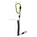 LIOOBO 3pcs Retractable Fishing Lanyard: Heavy Duty Stretchable Coiled Lanyard with Carabiner - 1.5m Max Length Anti-Lost Spring Rope for Fishing Rods
