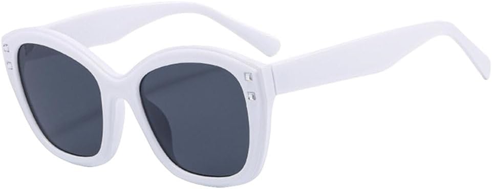 Luxury Gradient Frame Green Round Sunglasses Women Sexy Cat Eye Rivet Sun Glasses UV400