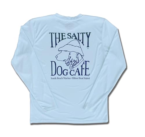 Salty Dog Long Sleeve Performance T-Shirt - Moisture Wicking, UPF 50+ Sun Protection, Men/Women/Unisex