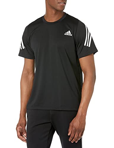 Adidas Men's Training Icon Tee, Black/White, Small #TOP23