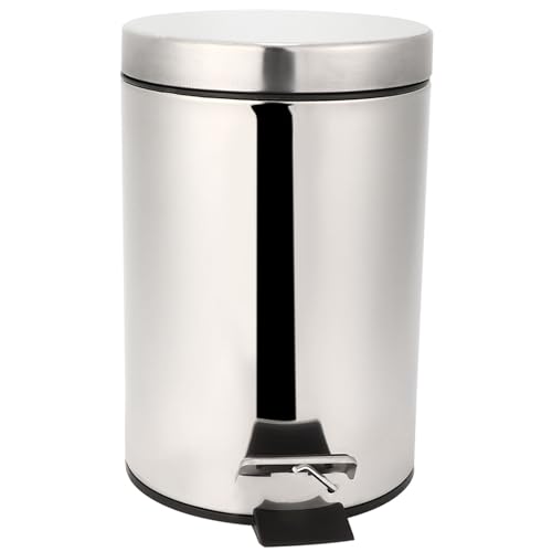 Poubelle pour chambre et salle de bain compacte en inox Haofy