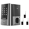 TCL D2 Smart Lock with TCL FOBs, Keyless Entry Door Lock with App Control, Passcodes, Mechanical Keys & Temporary Codes, Auto Lock, Compatible with Alexa/Google