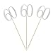 Silver Glitter 60th Birthday Centerpiece Sticks, 12-Pack Number 60 Table Topper Anniversary Party Decorations