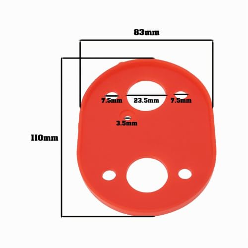 VGOL 1 Stück Diesel Heizung Silikon Basis Dichtung Auto Heizung Dichtungen Heizung Zubehör Basis Matte Pad Dichtung Dichtung für Diesel Standheizung Rot