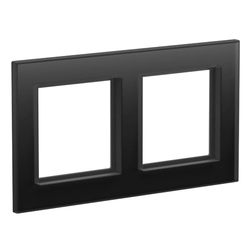 Homematic IP Glasrahmen, 2-Fach, schwarz, HmIP-GF2-A