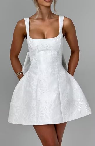 Satin Short Homecoming Dresses with Bow A Line Sleeveless Prom Cocktail Mini Party Dress for Teens2