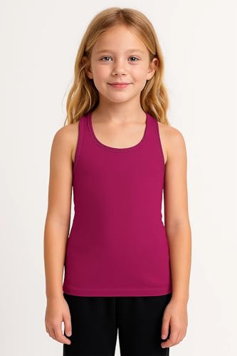 Image of Kurve Premium Girls Seamless Supersoft Wide Strap Comfortable Racerback Tank (Made with Love in The USA)