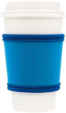 Coffee Cup Sleeves โ Premium Neoprene Insulated Reusable Coffee & Tea Cup Sleeves โ Best for 12oz-24oz Cups at Starbucks, McDonalds, Peets, Caribou Coffee (1 Pack, Blue)