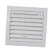 Produktbild 150x150mm Weiß Lüftungsgitter mit Schieberegler und Insektenschutz - ABS Verschließbar Gitter Abluftgitter