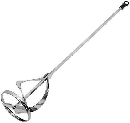 CHILI Tools Drywall Mud and Paint Mixer Universal Mixing Paddle, Drill Attachment Paddle Dia.-80MM / HEX8 / 15-3/4 Inch Length (Nickel Plated), Made In Taiwan