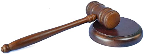 Fastsolar Martillo de madera premium con bloque de sonido perfecto para jueces, abogados, tribunales de subastas, empresa, estudiante Cover