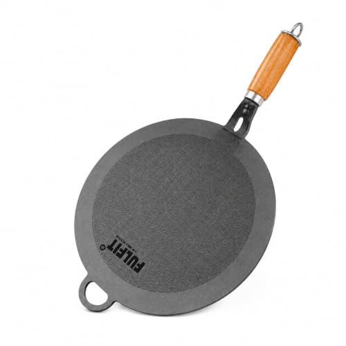 Image of FULFIT Pure Iron Dosa Tawa | 12 Inch, Pre-Seasoned Cookware | Even Heating, Naturally Non-Stick, Iron Rich Cooking, Durable Build Pre-Seasoned (Dhosa - 30CM - 1.9KG)