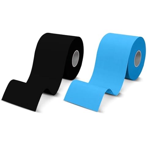 SB SOX 2 Rolls Kinesiology Tape (Black + Blue) Cover
