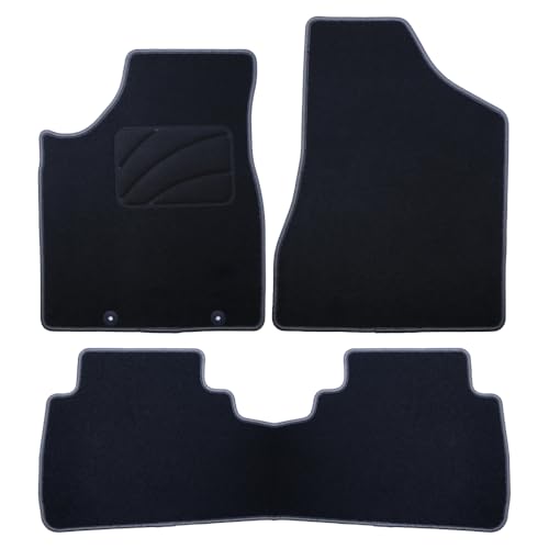 Tapis sur mesure Nissan Murano 2005-2008 avec finition élégante passepoil gris foncé