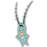 Spongebob Squarepants Plankton Vynil Car Sticker Decal - Select Size