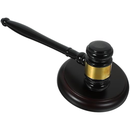 Martillo de madera para subastas y jueces Toyvian con sonido claro