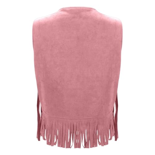 Blouson bohème frangé en denim au style western