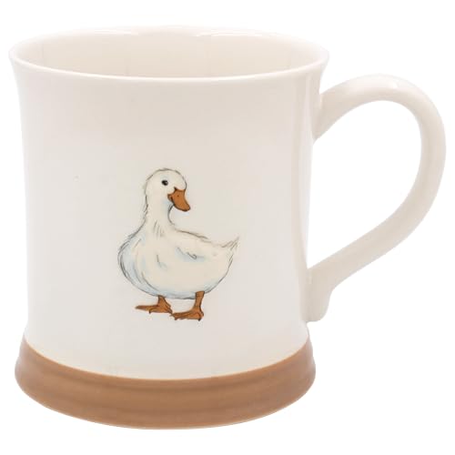 THE Leonardo Collection Duck Mug Embossed Country Life, Tea and Coffee Mugs for Hot Drinks | Fine China Printed Mugs for Kitchen & Home | Reusable Ceramic Cups for Every Occasion