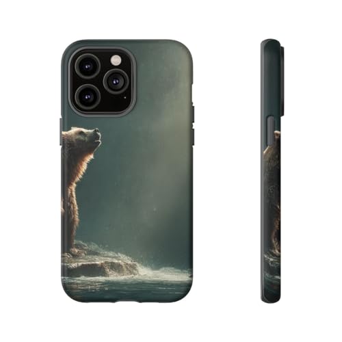 Funda iPhone 14 Pro Max antichoque mate oso marrón Andriez