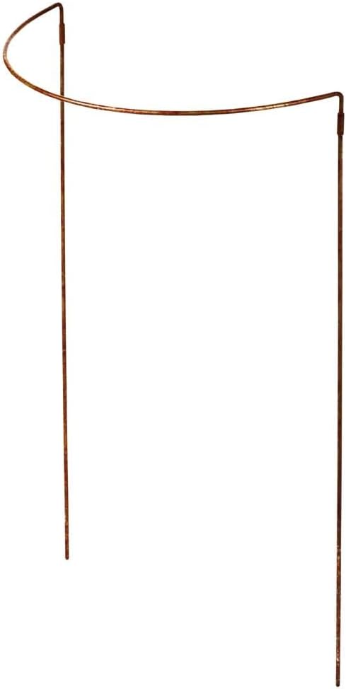 Gardener's Supply Company | 18" x 29" Jardin Half-Round Supports (Set of 2) | Half-Round Plant Supports Prevent Flopping Flowers | Weatherproof Powder-Coated Steel