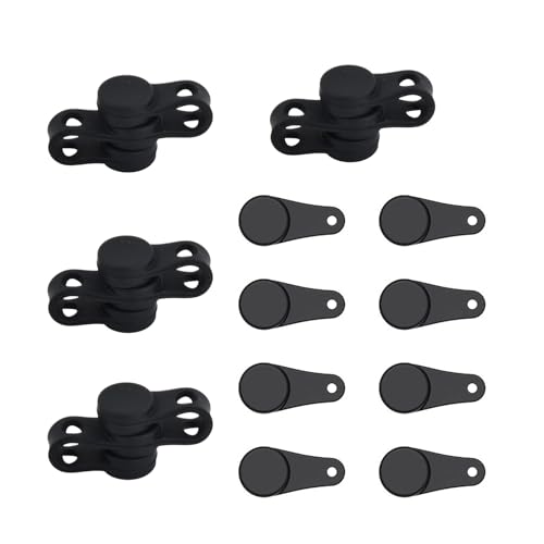 12 Piezas Imanes de Freidora de Aire Para Papel Pergamino, Imanes Silicona Air Fryer, Hebilla silicona Magnética Freidora, Accesorios Airfryer para Sujetar Papel de Horno, Evita Quemaduras Se Queme