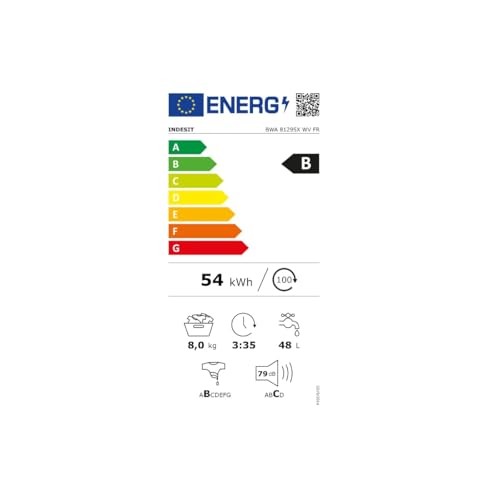 INDESIT LL 8kg 1200 tr min Blanc BWA81295XWVFR