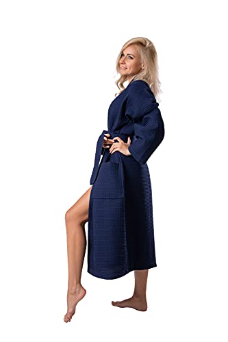 Image of BAGNO MILANO Women's Robes, Waffle Robes For Women, Turkish Cotton Bathrobes For Women