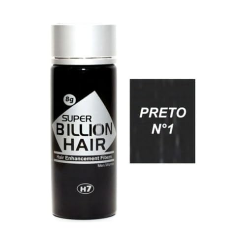 Super Billion Hair Maquiagem Capilar Disfarce para Calvície 8 gramas Preto