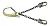 FallTech 7250LT Web Rebar Positioning Assembly with Grade 80 Chain
