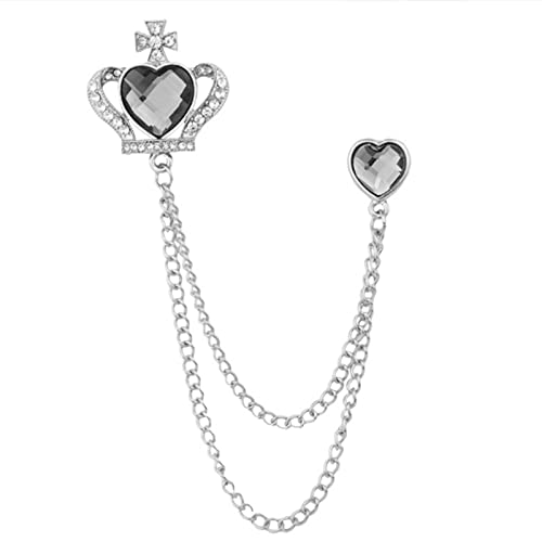 Broche rose plaquée or et argent cadeau idéal pour homme
